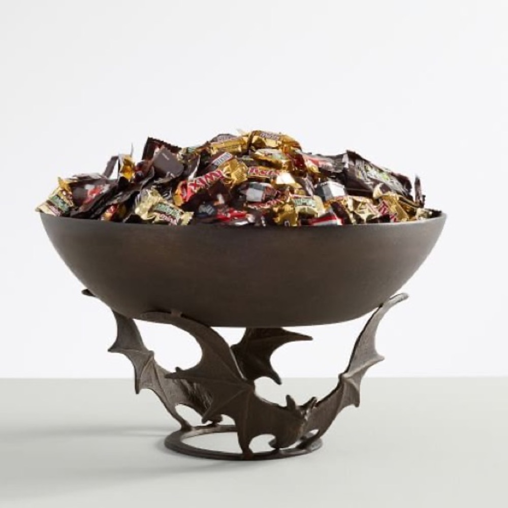 Pottery Barn Trick or Treat Bat Candy Bowl 🦇🍬🎃 - Picture 3 of 17